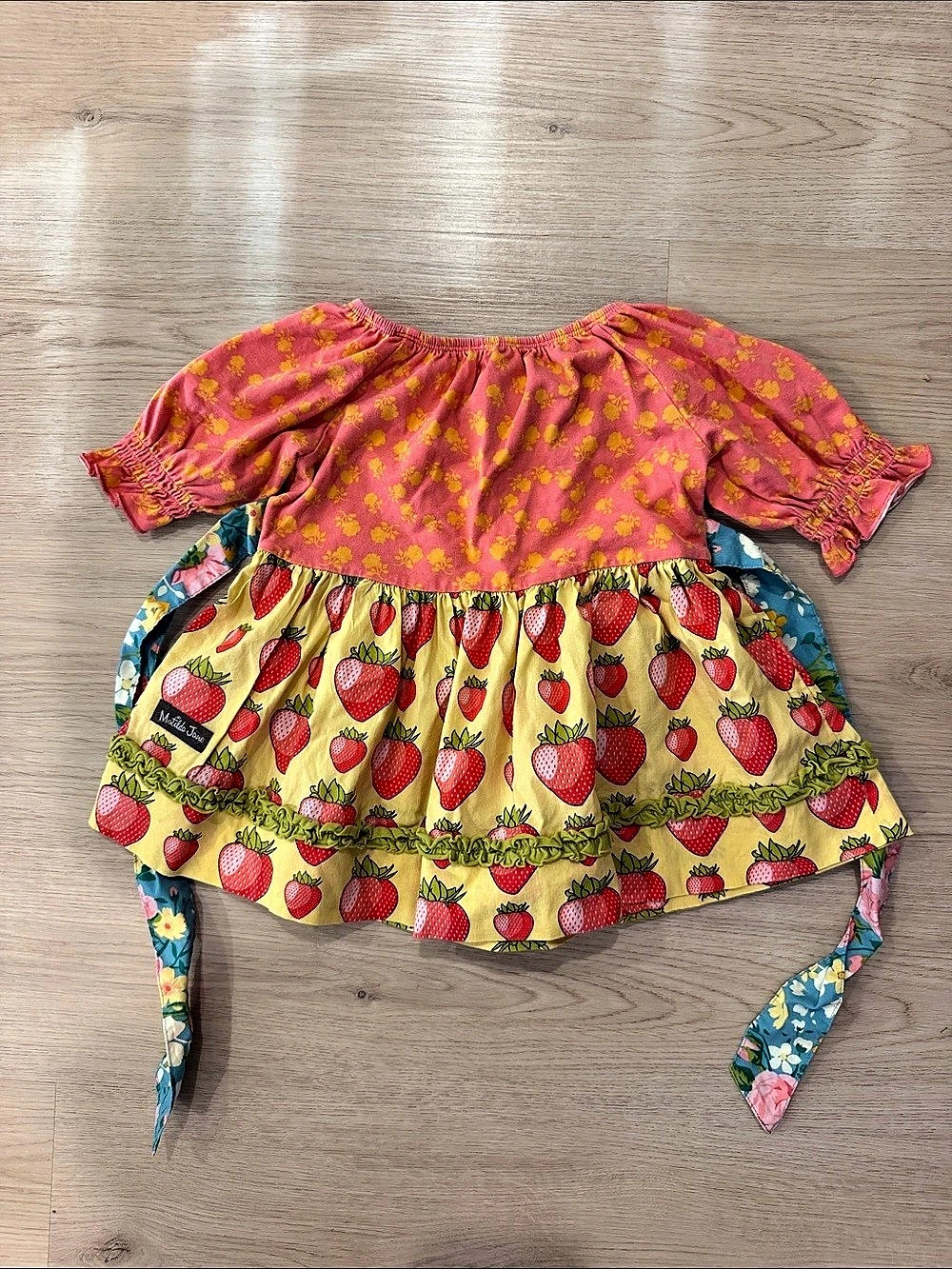 Matilda Jane Clothing Strawberry Swing Dress / Tunic Size 2 - Picture 2 of 5